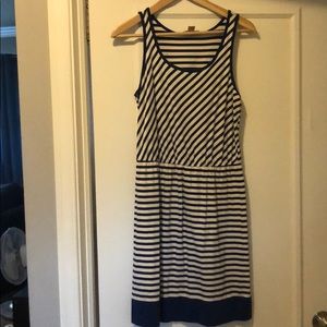 Blue stripped Loft summer dress